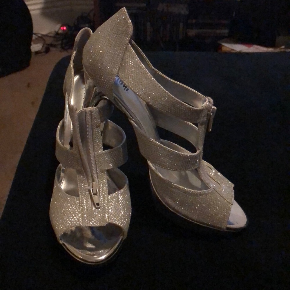 Silver heels